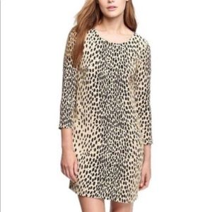 Jcrew leopard print shift dress